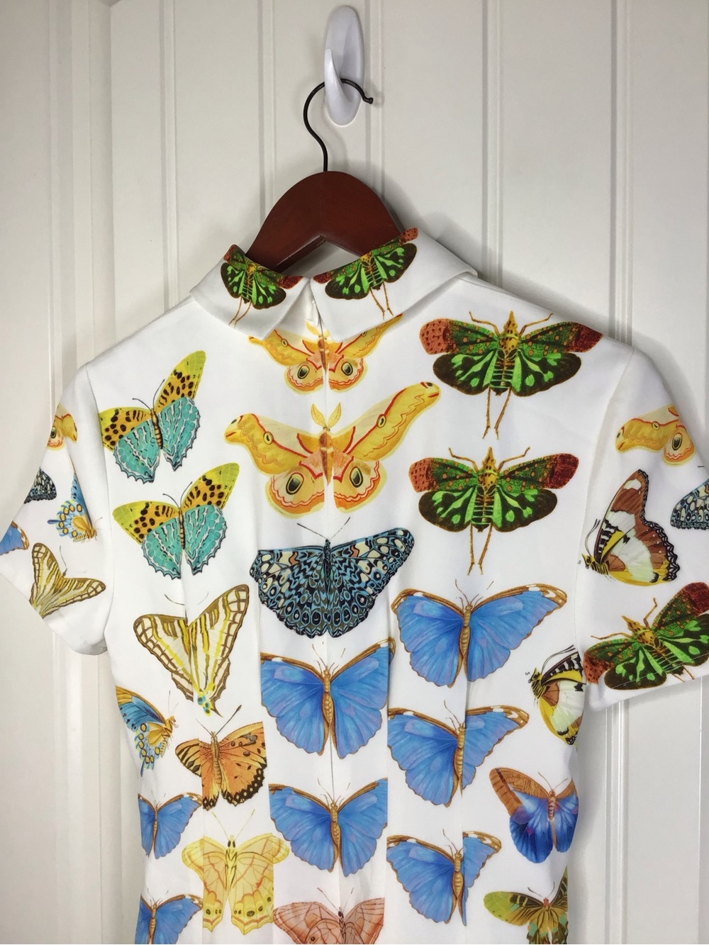 Reiss Tansy NYBG Butterfly Print Mini Dress Size 8. - Picture 6 of 12
